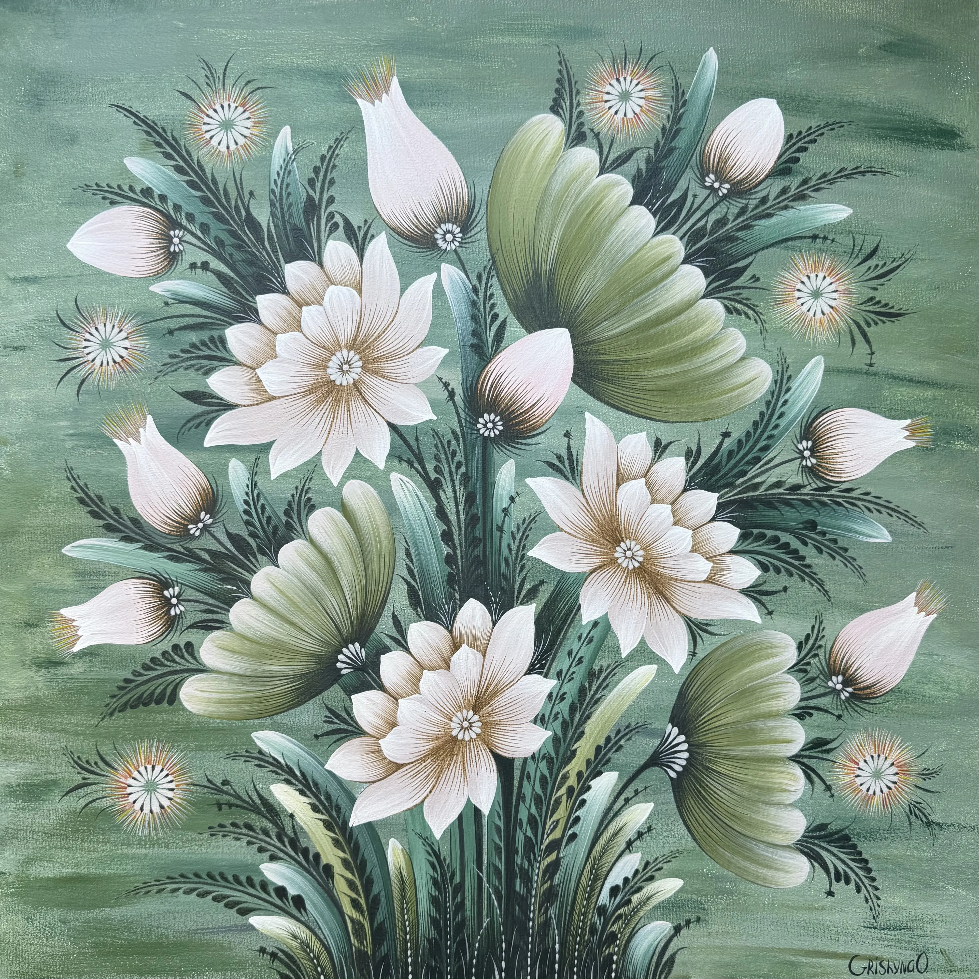 Bild von Transformationen von Olena Grishyna, Größe: Triptychon, 3-teilig: 60х80 cm, 60х60 cm, 30х60 cm, hergestellt aus Acryl/Leinwand, Malerei Medium, aus Deutschland, zum Preis von €1500 Foto 2 von 8.