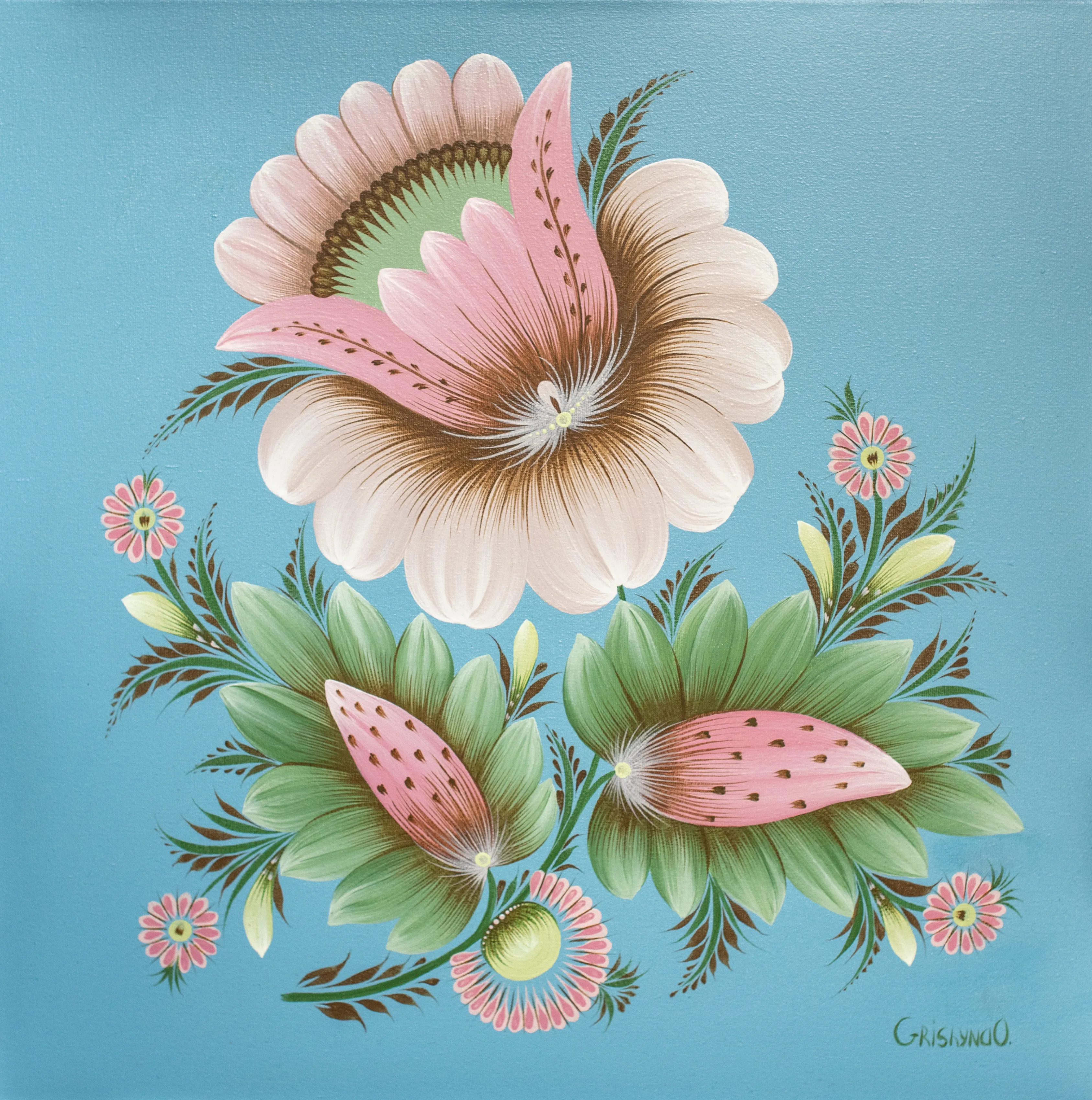 Bild von Innen | Außen von Olena Grishyna, Größe: Diptychon, 2-teilig: je 50x50 cm, hergestellt aus Acryl/Leinwand, Malerei Medium, aus Deutschland, zum Preis von €800 Foto 2 von 7.