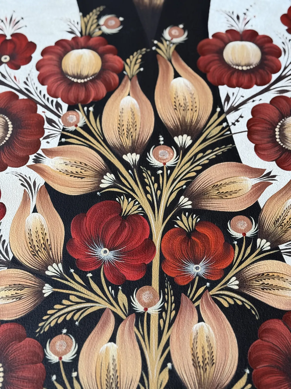 Bild von Mutter von Olena Grishyna, Größe: 60х80 cm, hergestellt aus Acryl/Leinwand, Malerei Medium, aus Deutschland, Teil der Blumen der Erinnerung Serie, zum Preis von €650 Foto 4 von 8.
