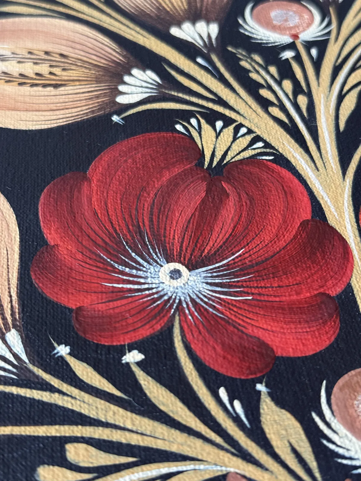 Bild von Mutter von Olena Grishyna, Größe: 60х80 cm, hergestellt aus Acryl/Leinwand, Malerei Medium, aus Deutschland, Teil der Blumen der Erinnerung Serie, zum Preis von €650 Foto 5 von 8.