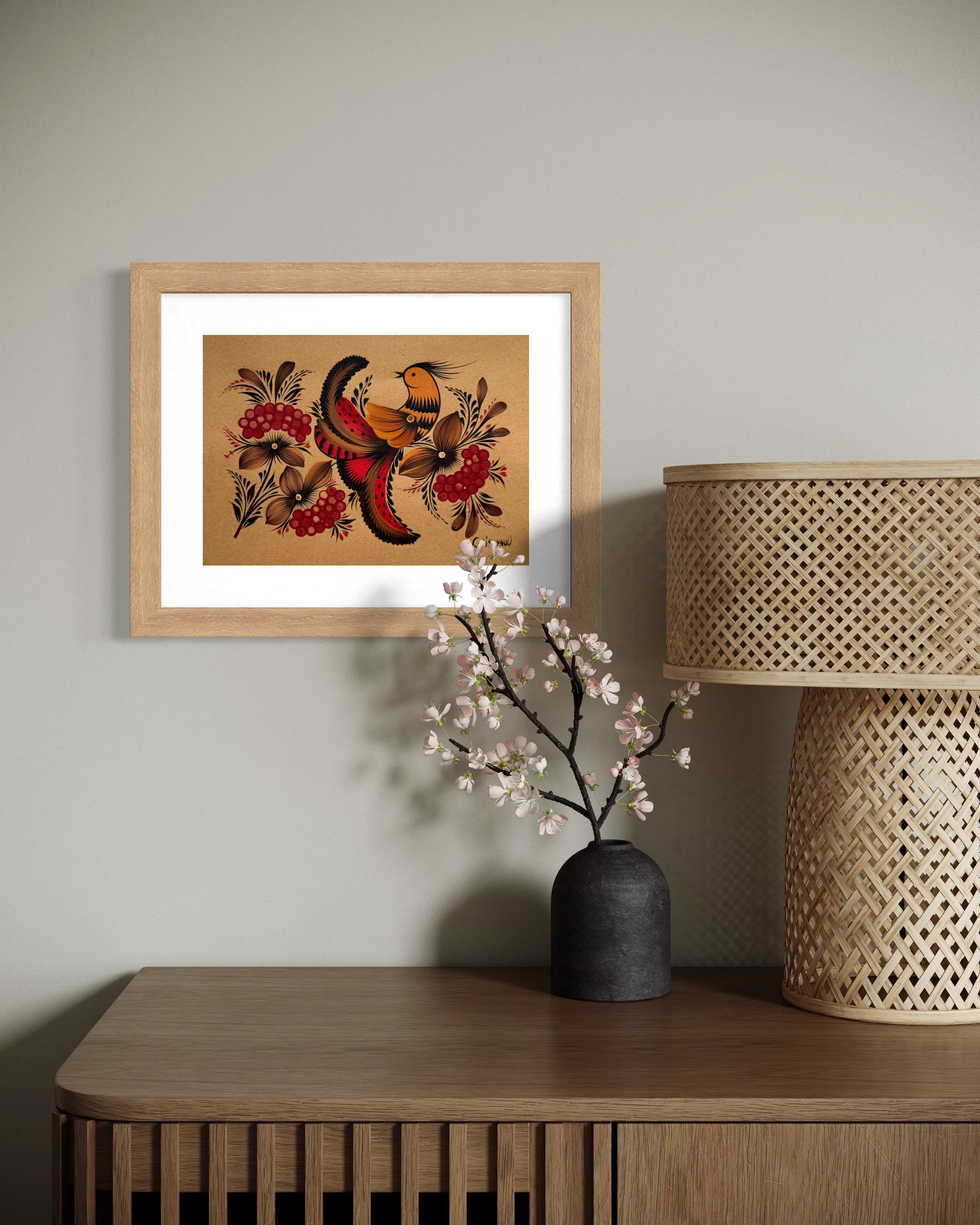 Image of Maliovka 6 by Olena Grishyna, size: 21х29,7 см, made of Acrylic/paper, Maliovky medium, from Germany, part of the Malovky series, priced at €80 Photo 2 of 3.