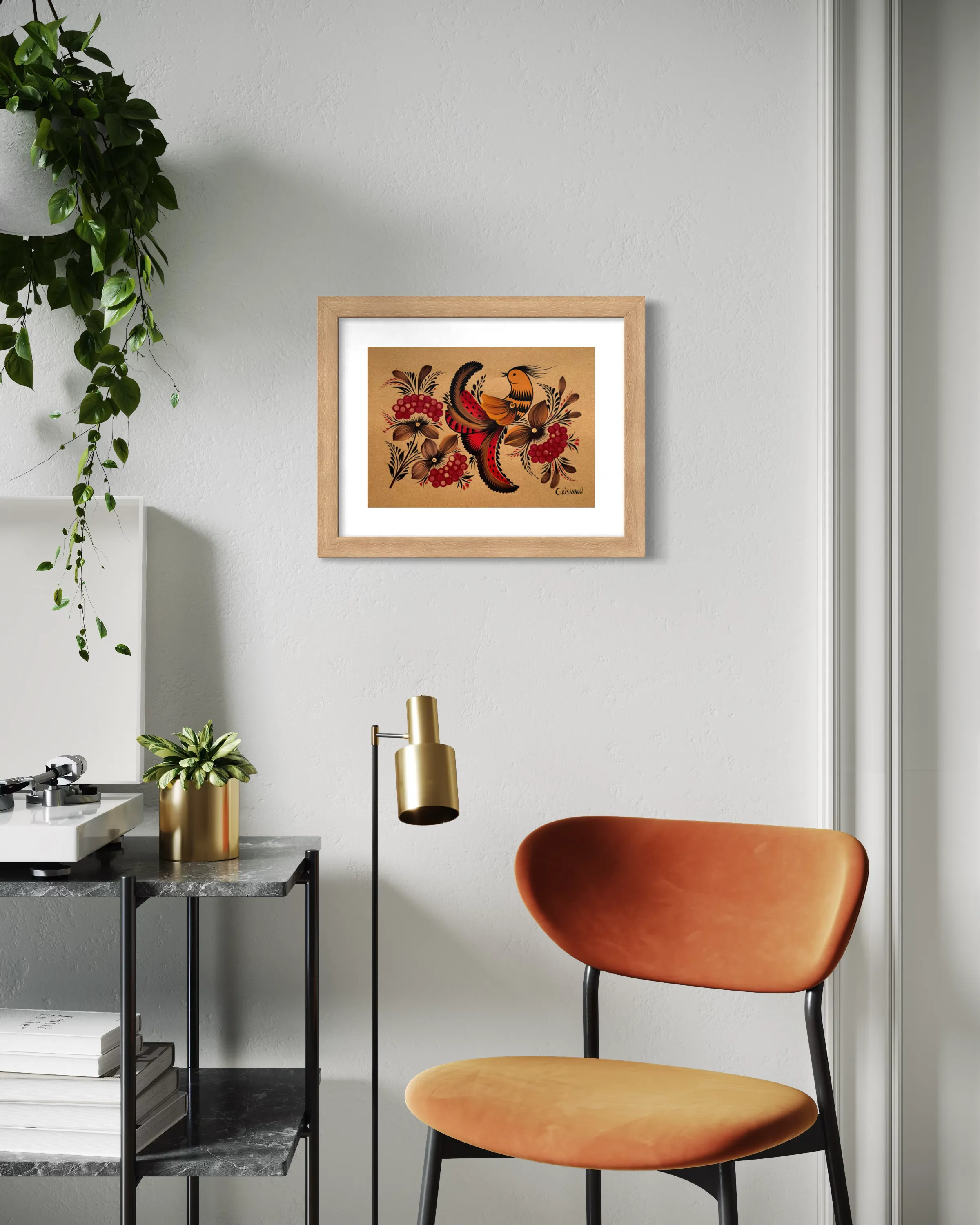 Image of Maliovka 6 by Olena Grishyna, size: 21х29,7 см, made of Acrylic/paper, Maliovky medium, from Germany, part of the Malovky series, priced at €80 Photo 3 of 3.