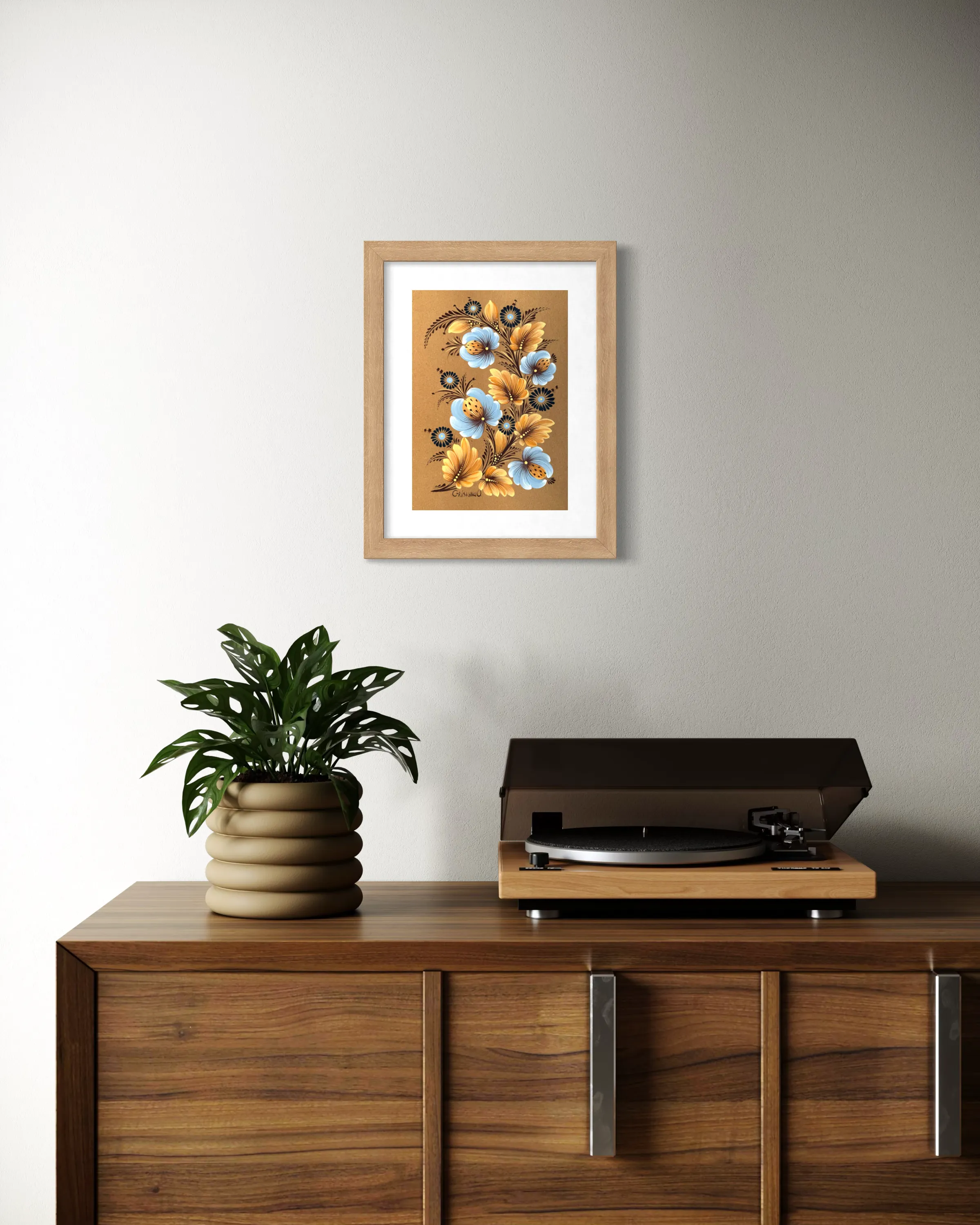 Bild von Maliovka 3 von Olena Grishyna, Größe: 21х29,7 см, hergestellt aus Acryl/Papier, Maliovky Medium, aus Deutschland, Teil der Malovky Serie, zum Preis von €80 Foto 2 von 2.