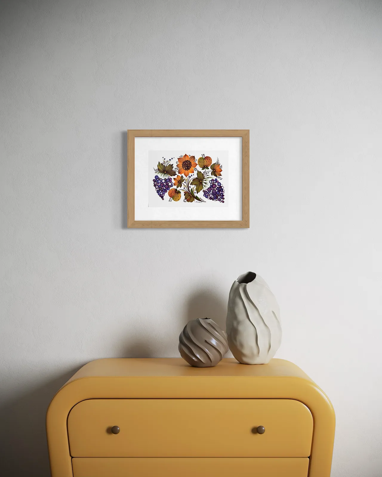 Image of Maliovka 7 by Olena Grishyna, size: 21х29,7 см, made of Acrylic/paper, Maliovky medium, from Germany, part of the Malovky series, priced at €70 Photo 3 of 3.