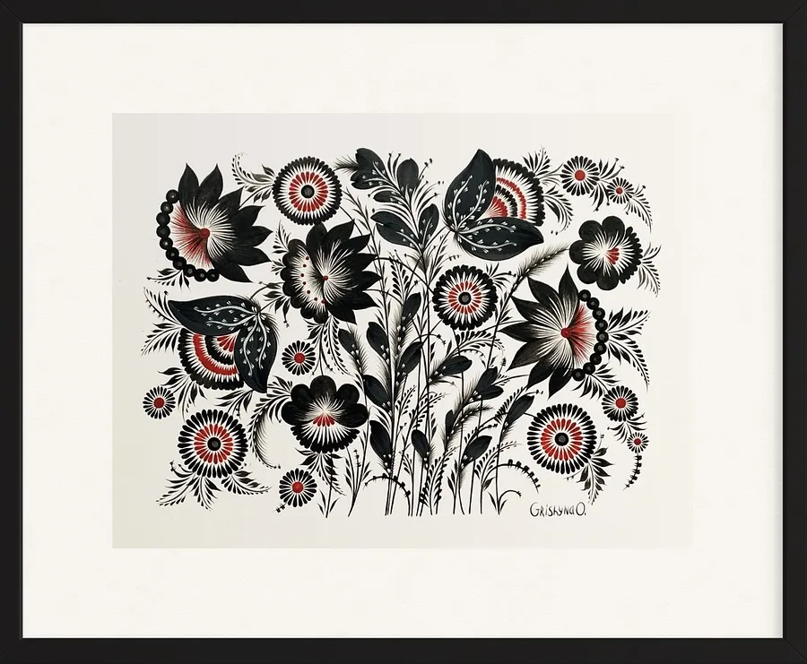 Image of The last breath by Olena Grishyna, size: 30х40 см, made of acrylic/paper, Painting medium, from Germany, part of the Flowers of Remembrance series, priced at €320 Photo 1 of 4.