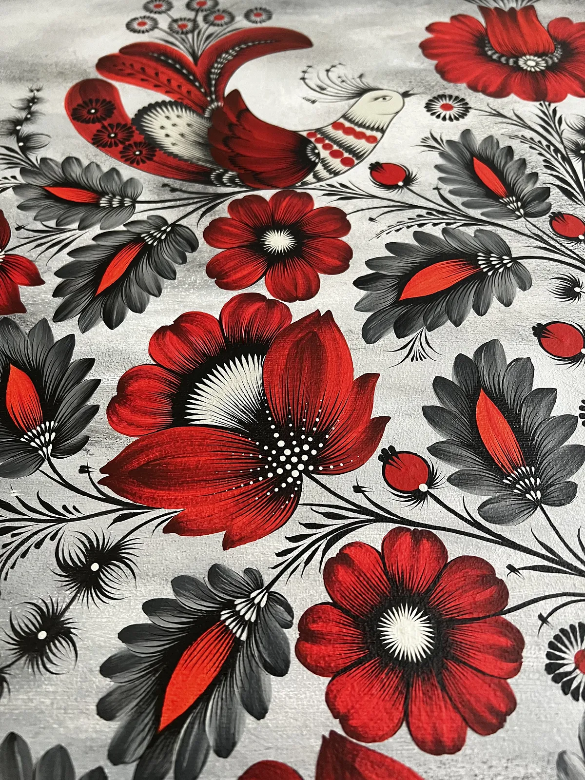 Bild von Wiedererweckung von Olena Grishyna, Größe: 50x70cm, hergestellt aus Acryl/Leinwand, Malerei Medium, aus Chemnitz, Teil der Blumen der Erinnerung Serie Foto 5 von 5.