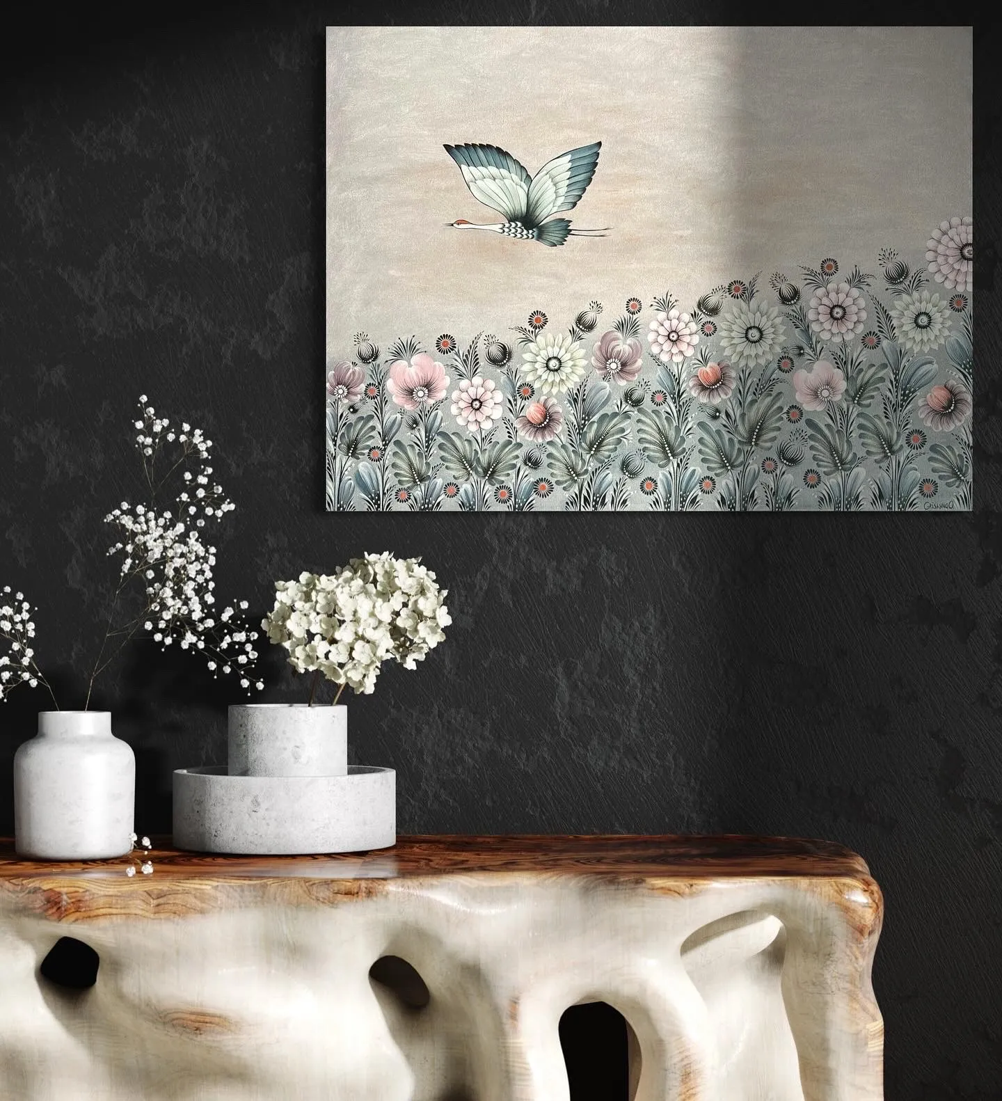 Bild von Ich werde zu dir bei Sonnenaufgang zurückkehren. von Olena Grishyna, Größe: 60x80 cm, hergestellt aus Acryl/Leinwand, Malerei Medium, aus Chemnitz, zum Preis von €550 Foto 2 von 5.