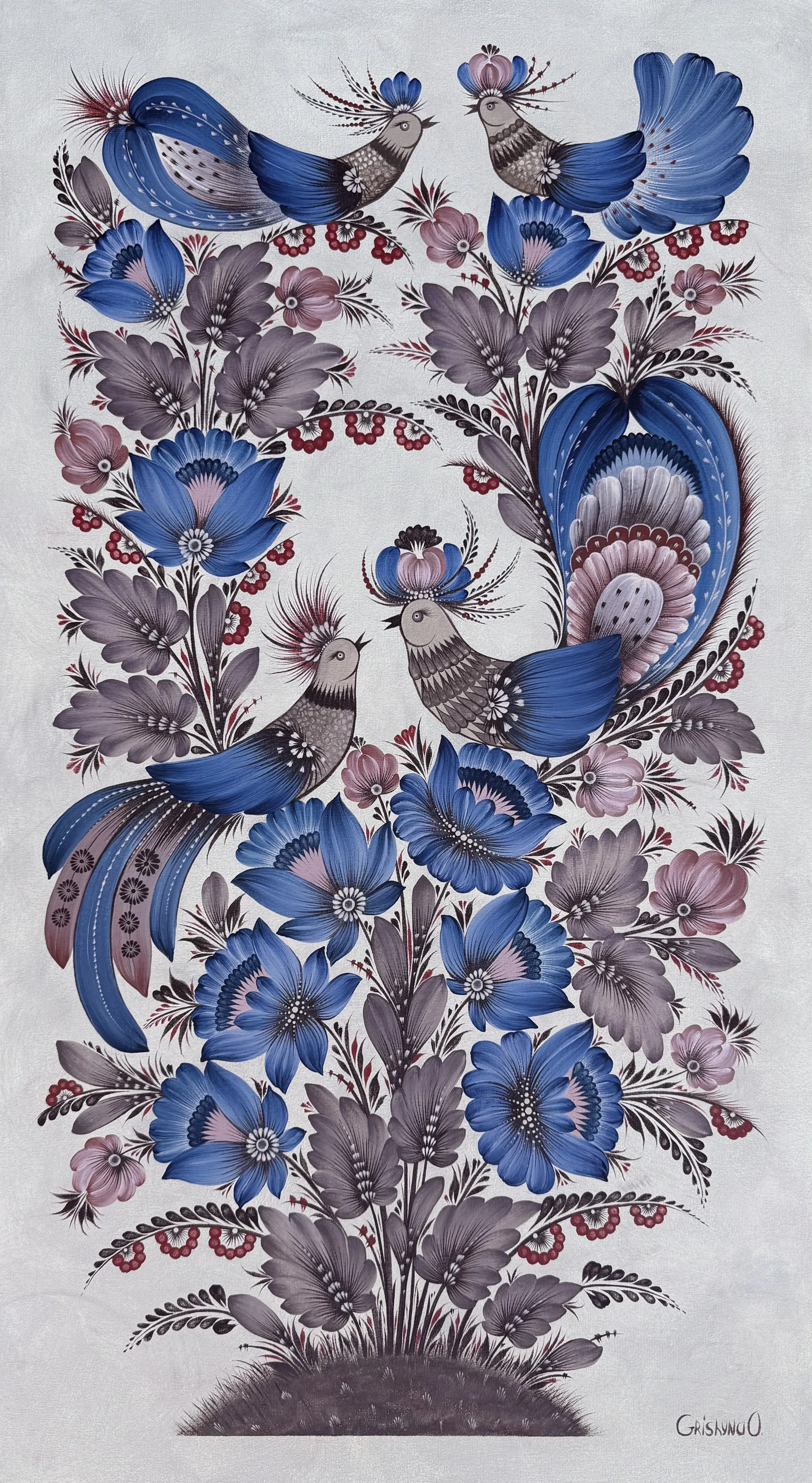 Bild von Der Garten meiner Seele von Olena Gryshyna, Größe: 50х90 см, hergestellt aus Acryl/Leinwand, Malerei Medium, aus Deutschland, zum Preis von €750 Foto 1 von 8.