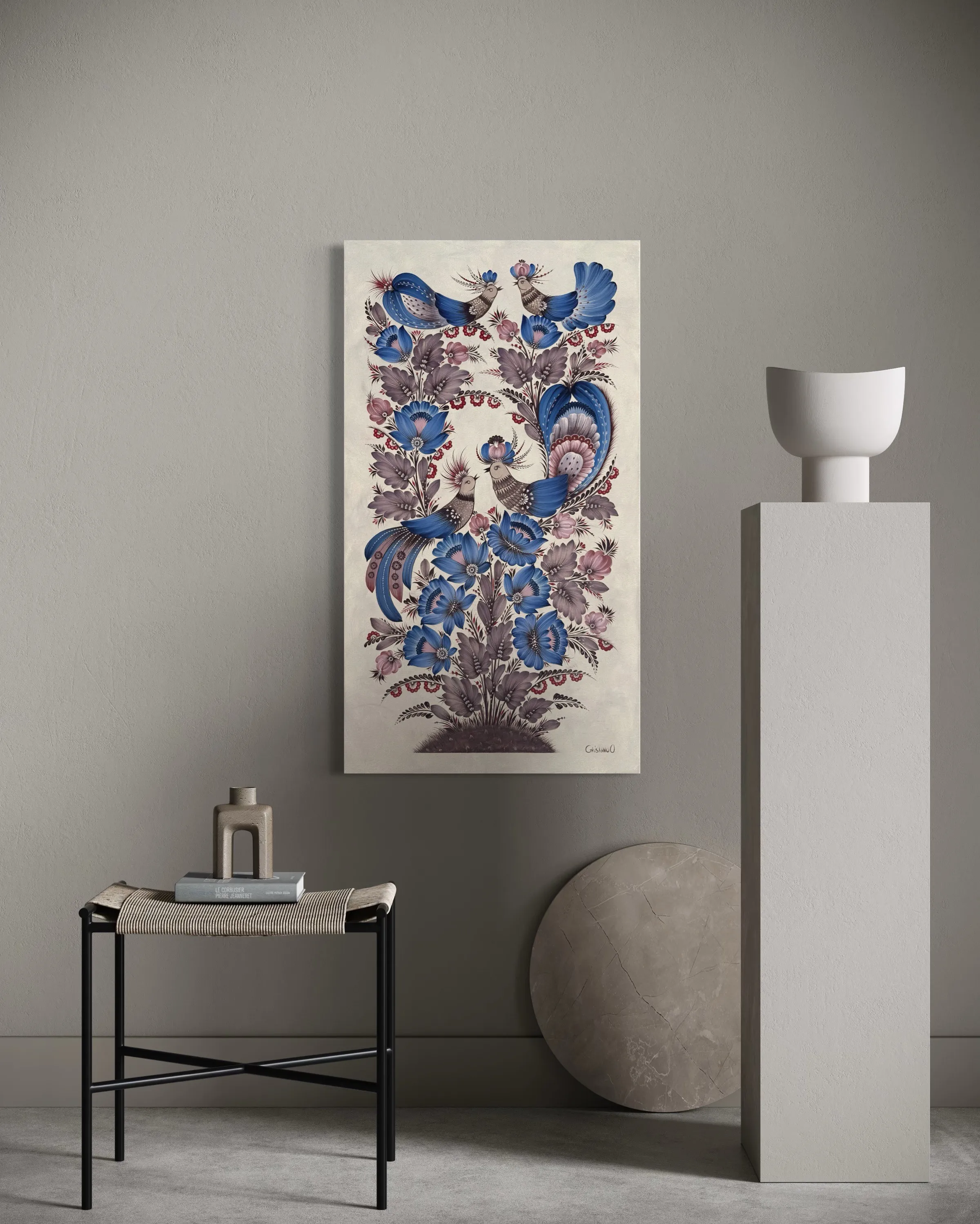 Bild von Der Garten meiner Seele von Olena Gryshyna, Größe: 50х90 см, hergestellt aus Acryl/Leinwand, Malerei Medium, aus Deutschland, zum Preis von €750 Foto 2 von 8.