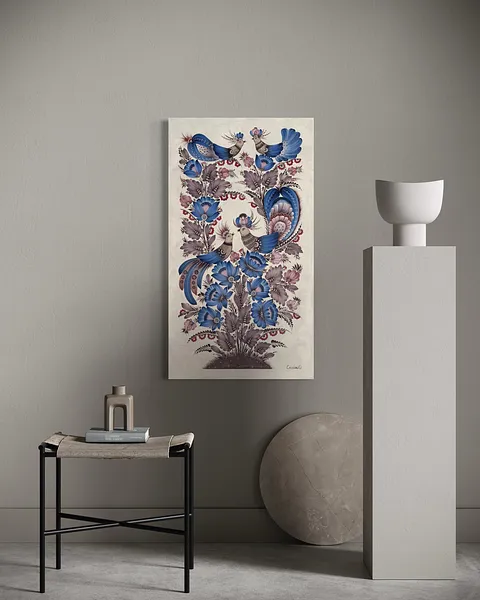 Bild von Der Garten meiner Seele von Olena Gryshyna, Größe: 50х90 см, hergestellt aus Acryl/Leinwand, Malerei Medium, aus Deutschland, zum Preis von €750 Foto 2 von 8.