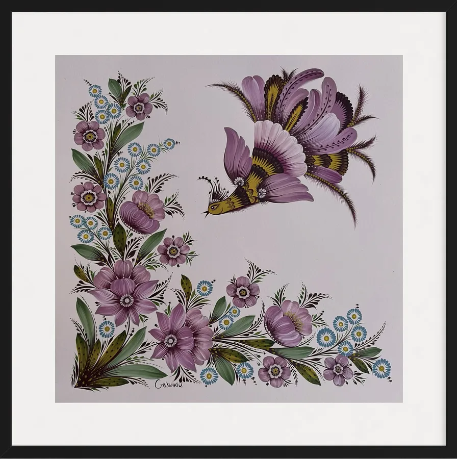 Image of MRIIA by Olena Grishyna, size: 50х50 см, made of acrylic/paper, Painting medium, from Germany, priced at €420