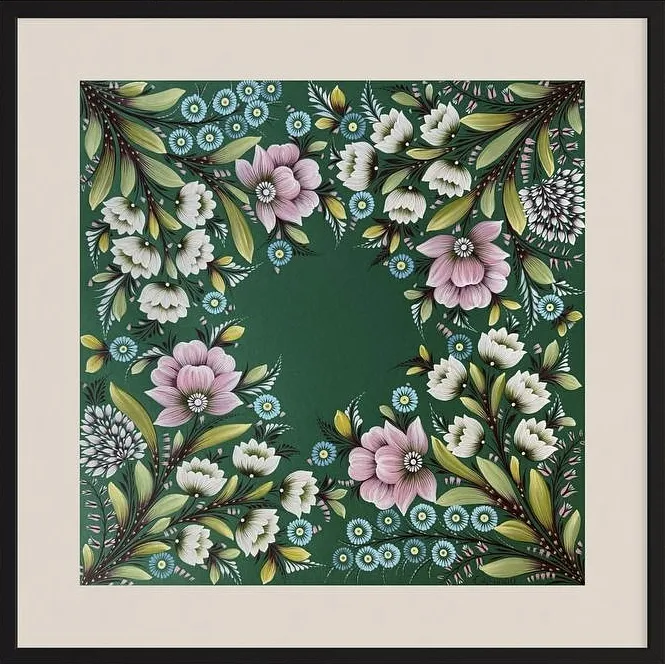 Зображення "ZAKVITCHANA" від Олена Грішина, розмір: 50х50 см, матеріали: акрил/папір, медіум: Живопис, місто: Німеччина, ціна: €420