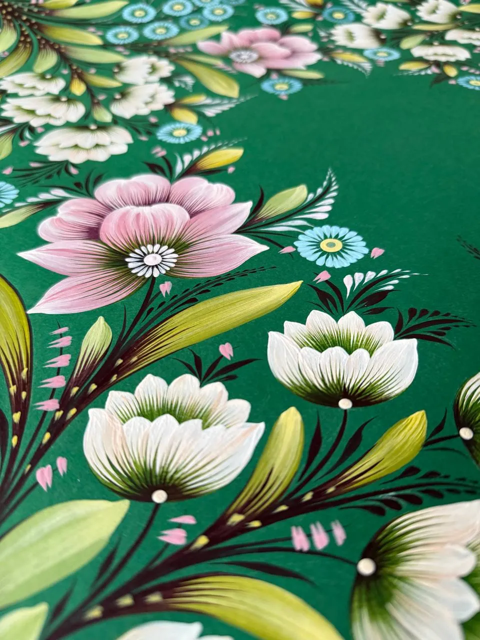 Зображення "ZAKVITCHANA" від Олена Грішина, розмір: 50х50 см, матеріали: акрил/папір, медіум: Живопис, місто: Німеччина, ціна: €420 Фото 2 з 5.